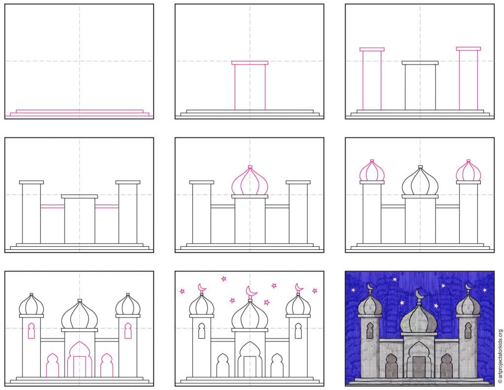 Featured image of post How To Draw A Mosque For Kids