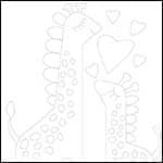 Mothers Day Giraffe Trace 150 — Activity Craft Holidays, Kids, Tips