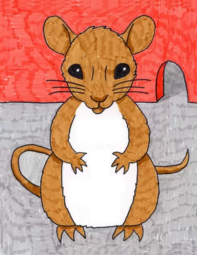 How to Draw a Kangaroo Rat (Rodents) Step by Step | DrawingTutorials101.com