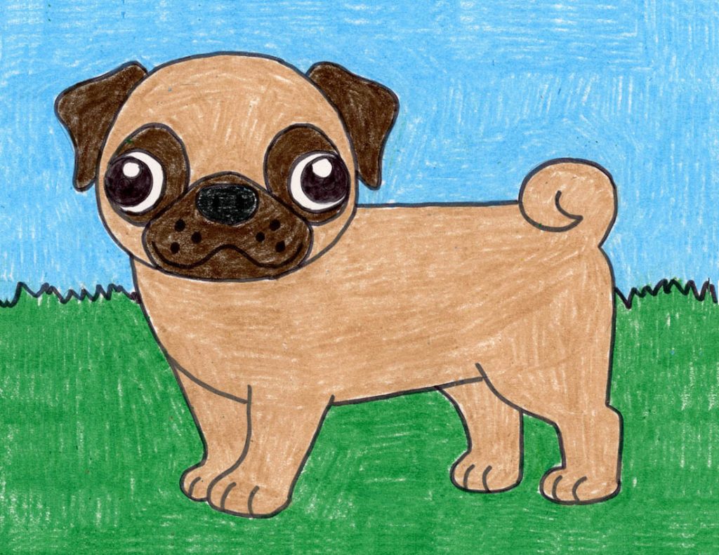 Simple drawing of a dog - rosefalas