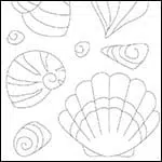 Easy How to Draw a Sea Shell Tutorial and Sea Shell Coloring Page