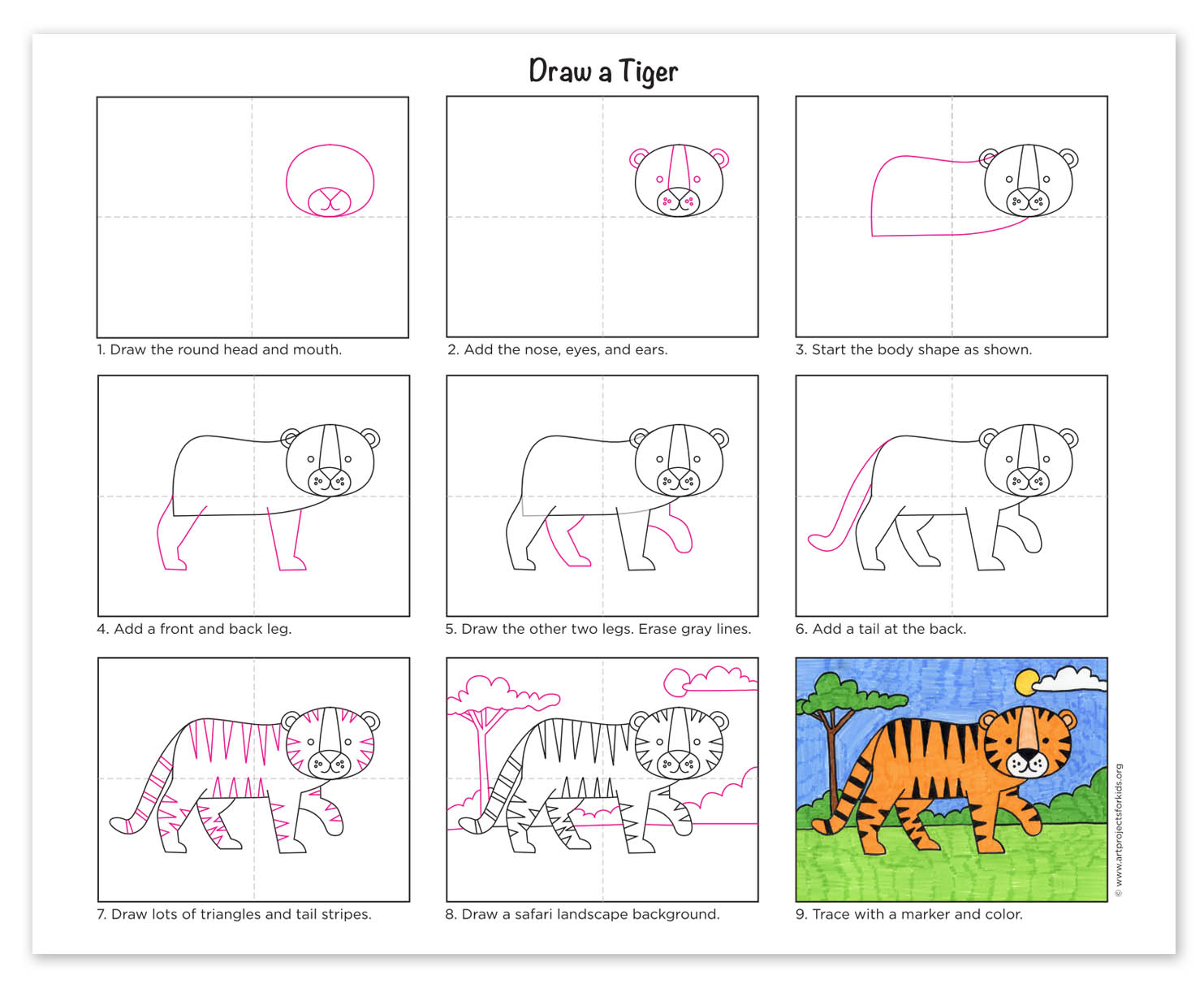 Tiger · Art Projects for Kids