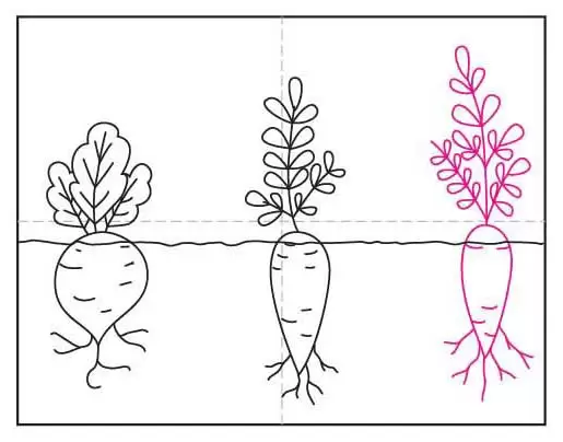 Carrot Hand Drawn Doodle Kids Vegetable Stock Vector (Royalty Free)  1502360555 | Shutterstock