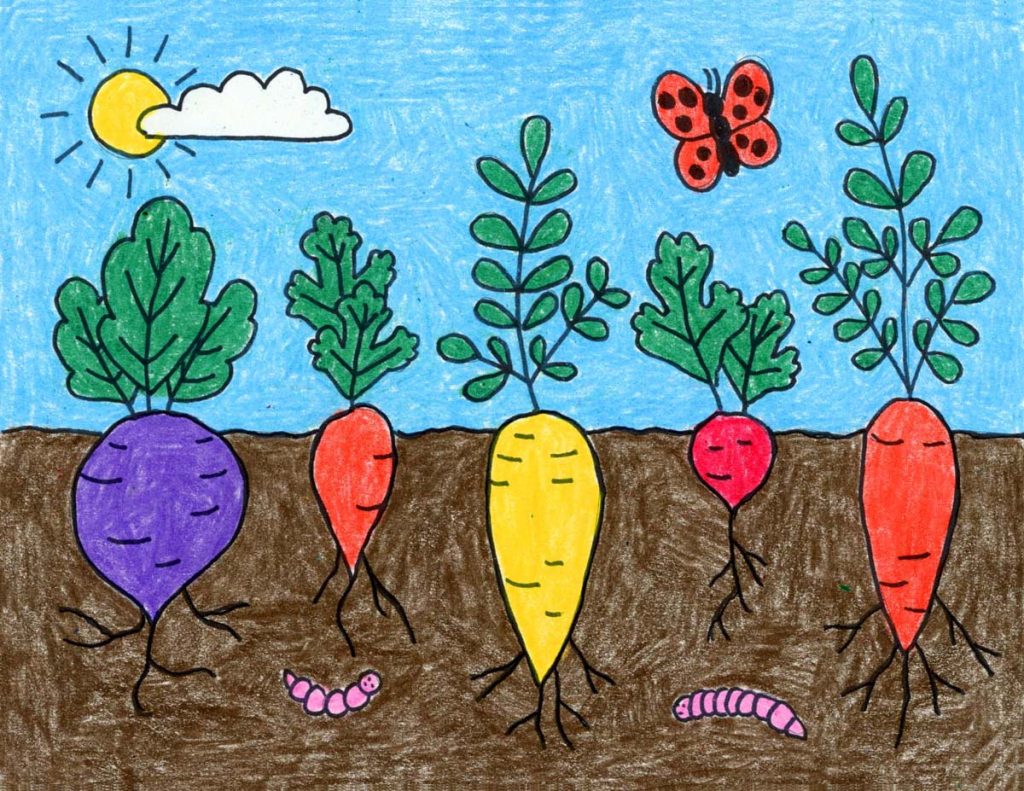 How to Draw Vegetables · Art Projects for Kids