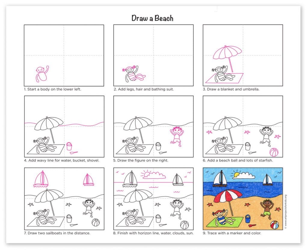 Featured image of post The Best 9 How To Draw A Beach Bucket Step By Step