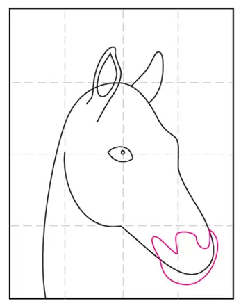 How to Draw a Horse Face - Easy Drawing Art