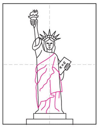 Draw the Statue of Liberty · Art Projects for Kids