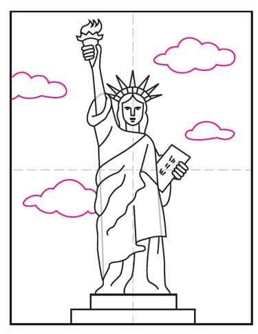 Draw the Statue of Liberty · Art Projects for Kids