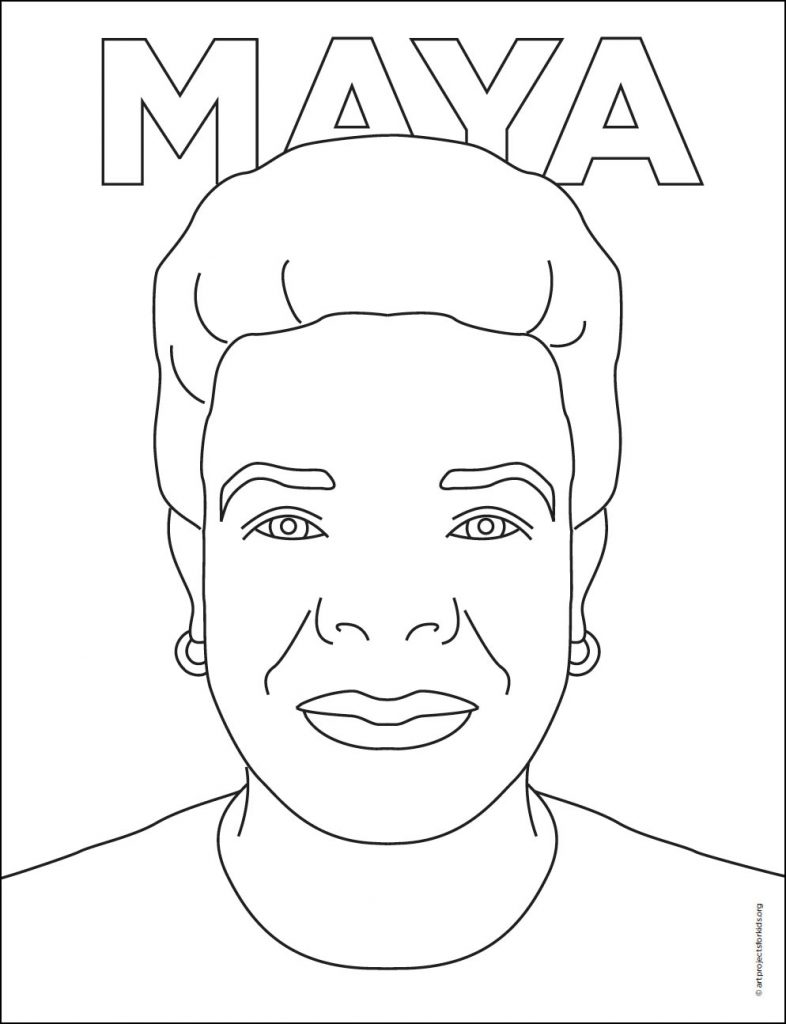 Remarkable Women Easy How to Draw Maya Angelou and Maya Angelou