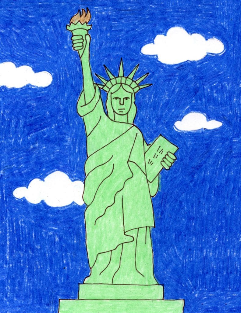 Draw the Statue of Liberty · Art Projects for Kids