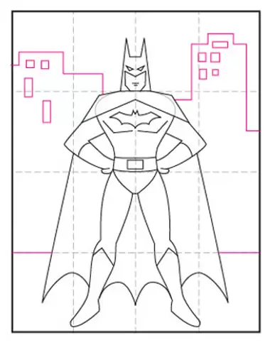 Batman Drawing  How To Draw Batman Step By Step