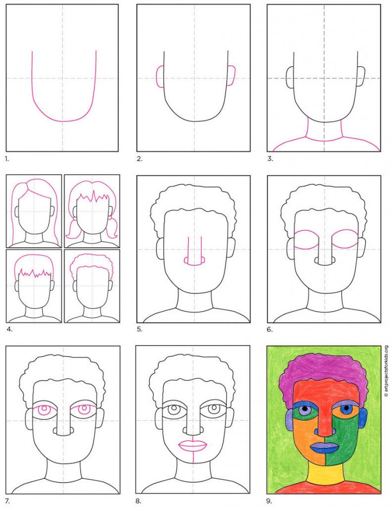 tips for drawing self-portraits jerrys artarama on easy self portrait drawing