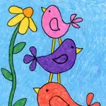 Bird 🐦 drawing  Art drawings for kids, Easy art for kids, Kids art  galleries