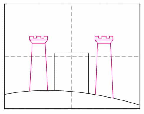 Draw a Castle on a Hill · Art Projects for Kids