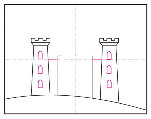 Draw a Castle on a Hill · Art Projects for Kids