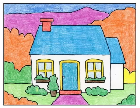 House Painting in Watercolor With Ink Details, Custom Portrait of Your Home  Family Home Drawing Commissioned House Art Photo to Art - Etsy