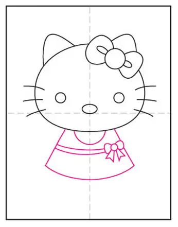 Cute Hello Kitty Drawing For Kids, Drawing For Kids Tutorial, by Drawing  For Kids