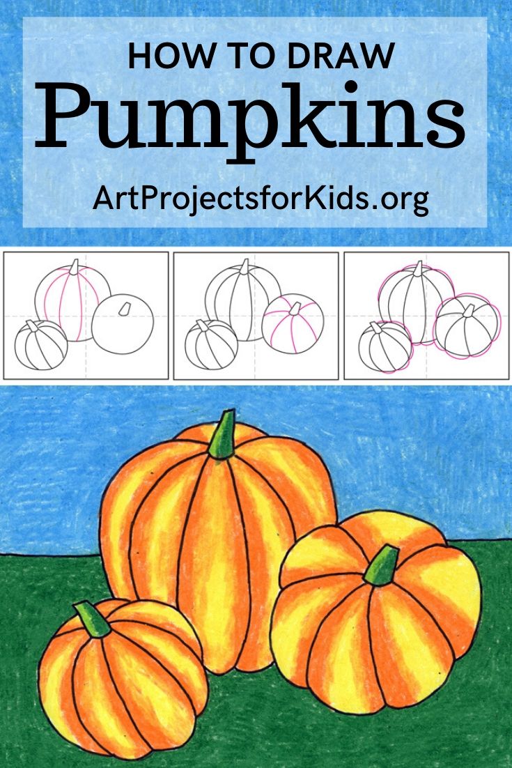 How to Draw Pumpkins · Art Projects for Kids