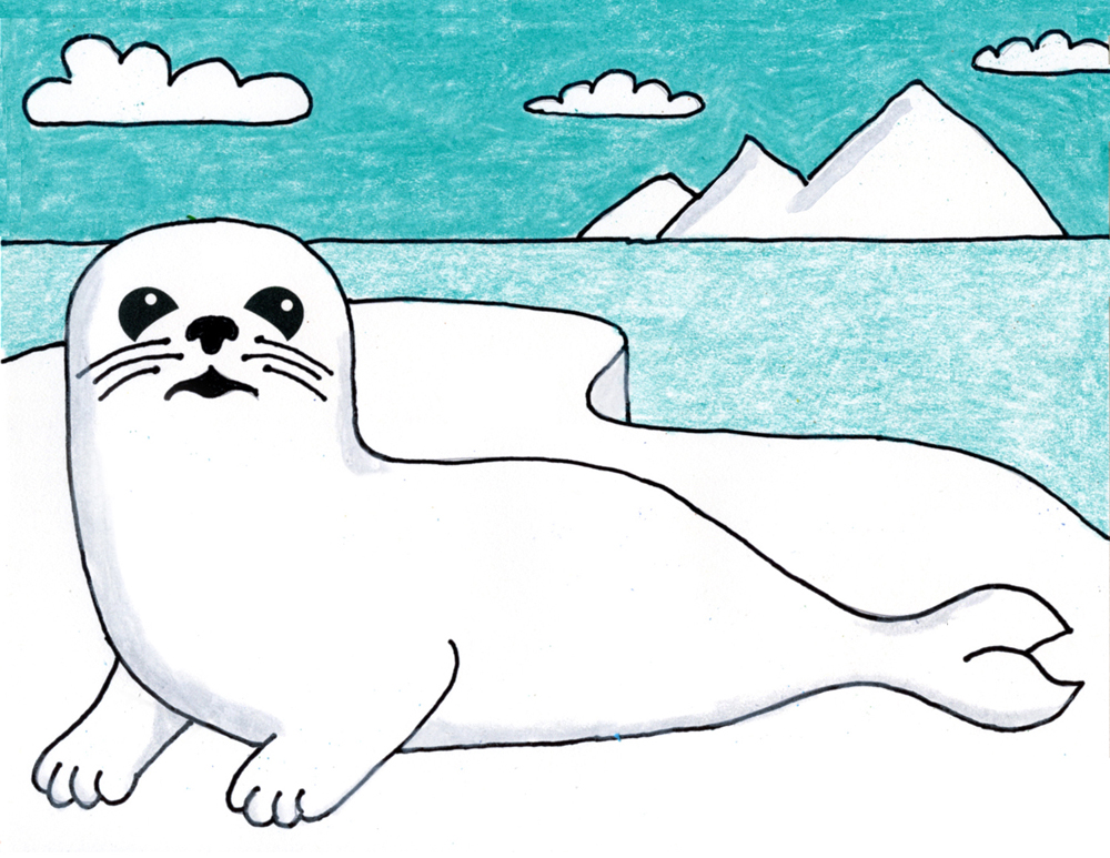 How to Draw a Seal · Art Projects for Kids
