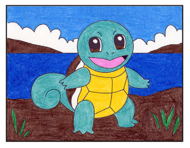 How to Draw Squirtle: Easy Step-by-Step Art Lesson for Kids