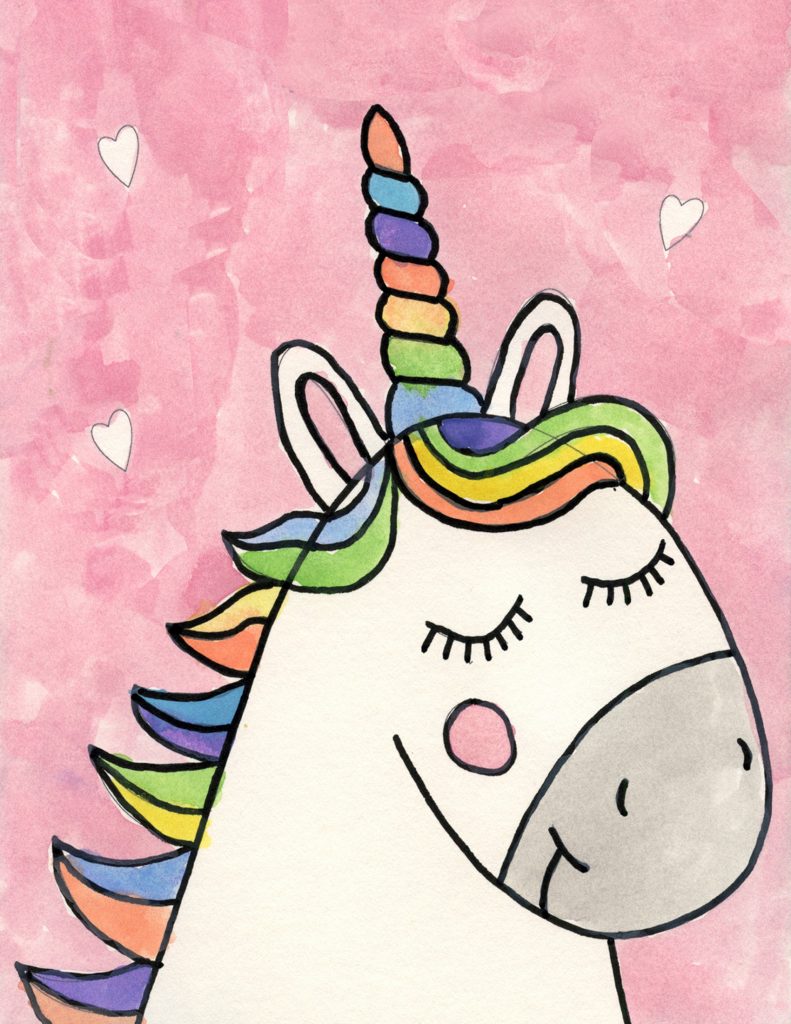 Easy Unicorn Drawing Art Projects For Kids