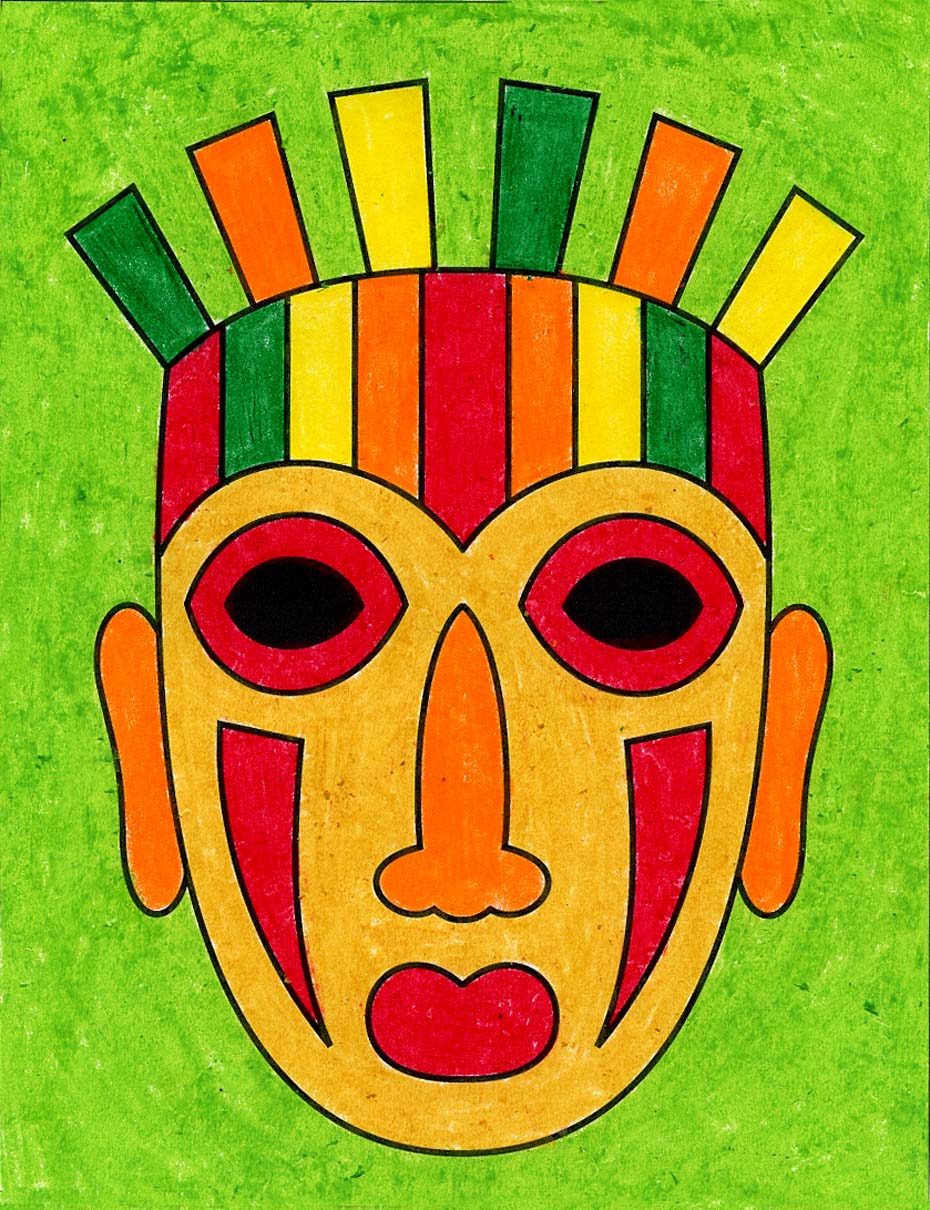 How To Draw A Tribal Mask · Art Projects For Kids