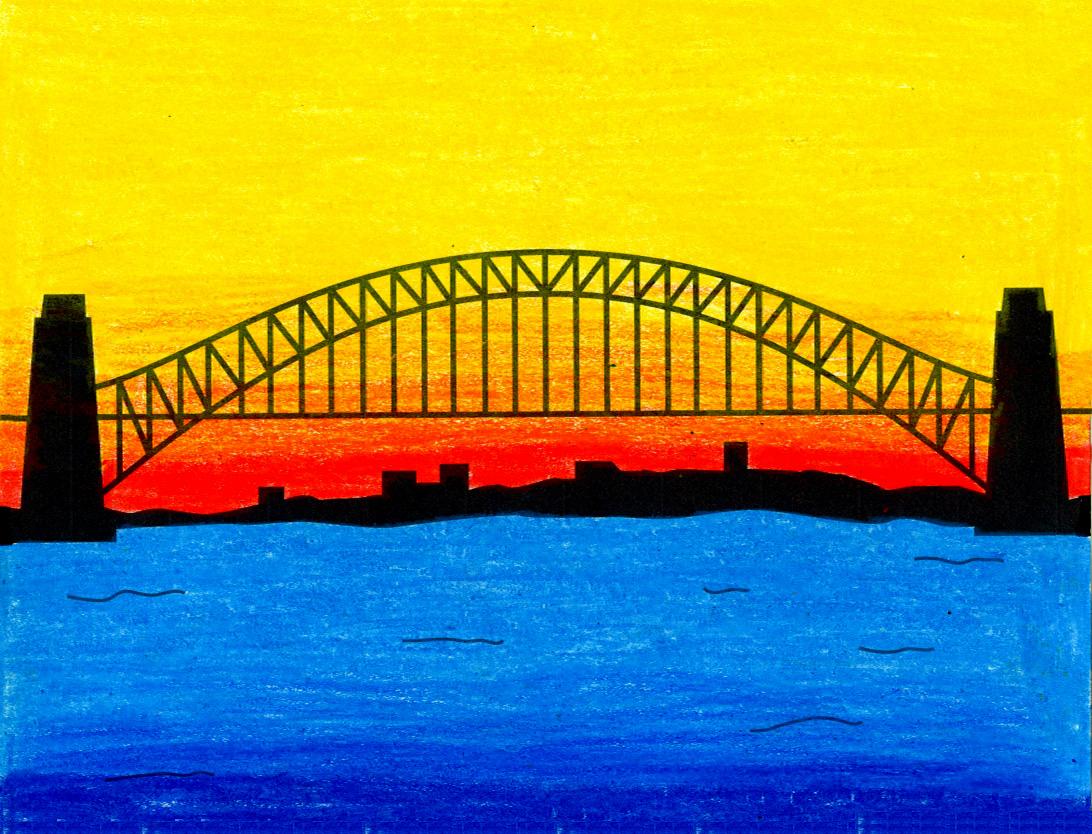 How To Draw A Bridge Art Projects For Kids