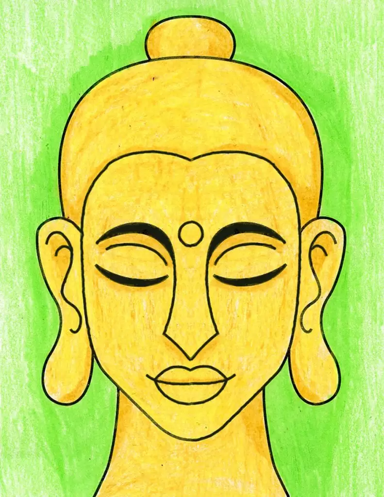 buddha line art continuous line drawing vector illustration.Drawing of a  Buddha statue 29100984 Vector Art at Vecteezy