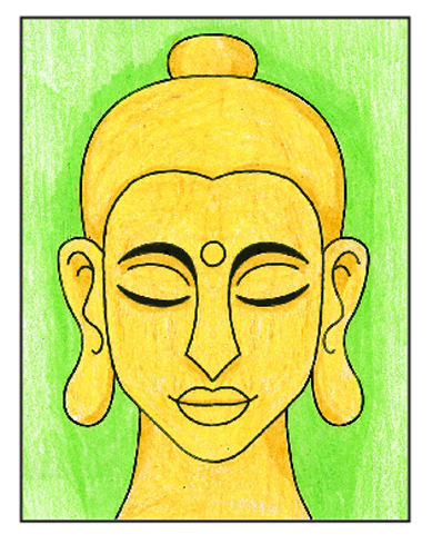 How To Draw A Buddha Easy, Step by Step, Drawing Guide, by Dawn - DragoArt