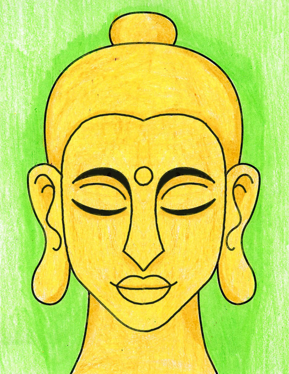 Easy How to Draw Buddha Tutorial · Art Projects for Kids