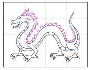 Easy How to Draw a Chinese Dragon Tutorial Video, Coloring Page