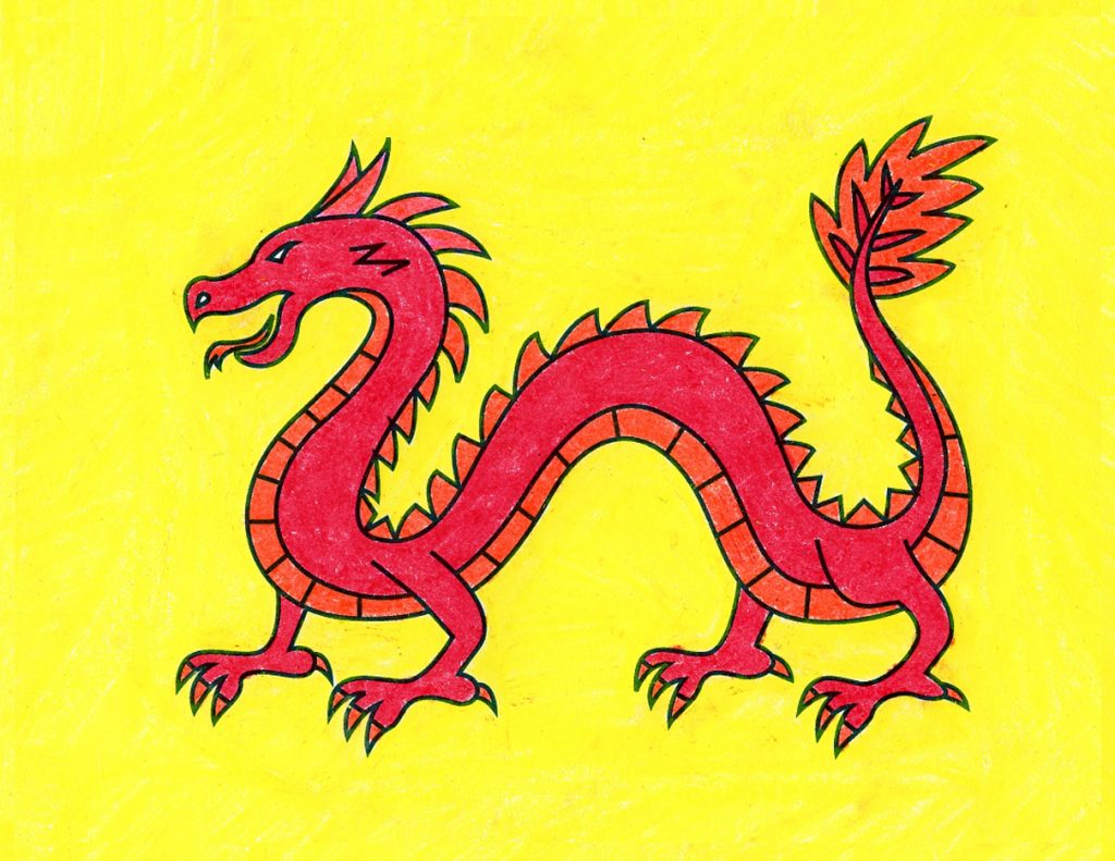 How to draw chinese dragons