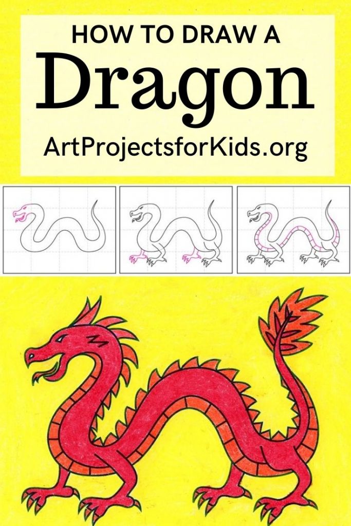 How To Draw A Chinese Dragon Art Projects For Kids