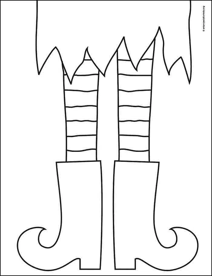 Witch Coloring page, available as a free download.