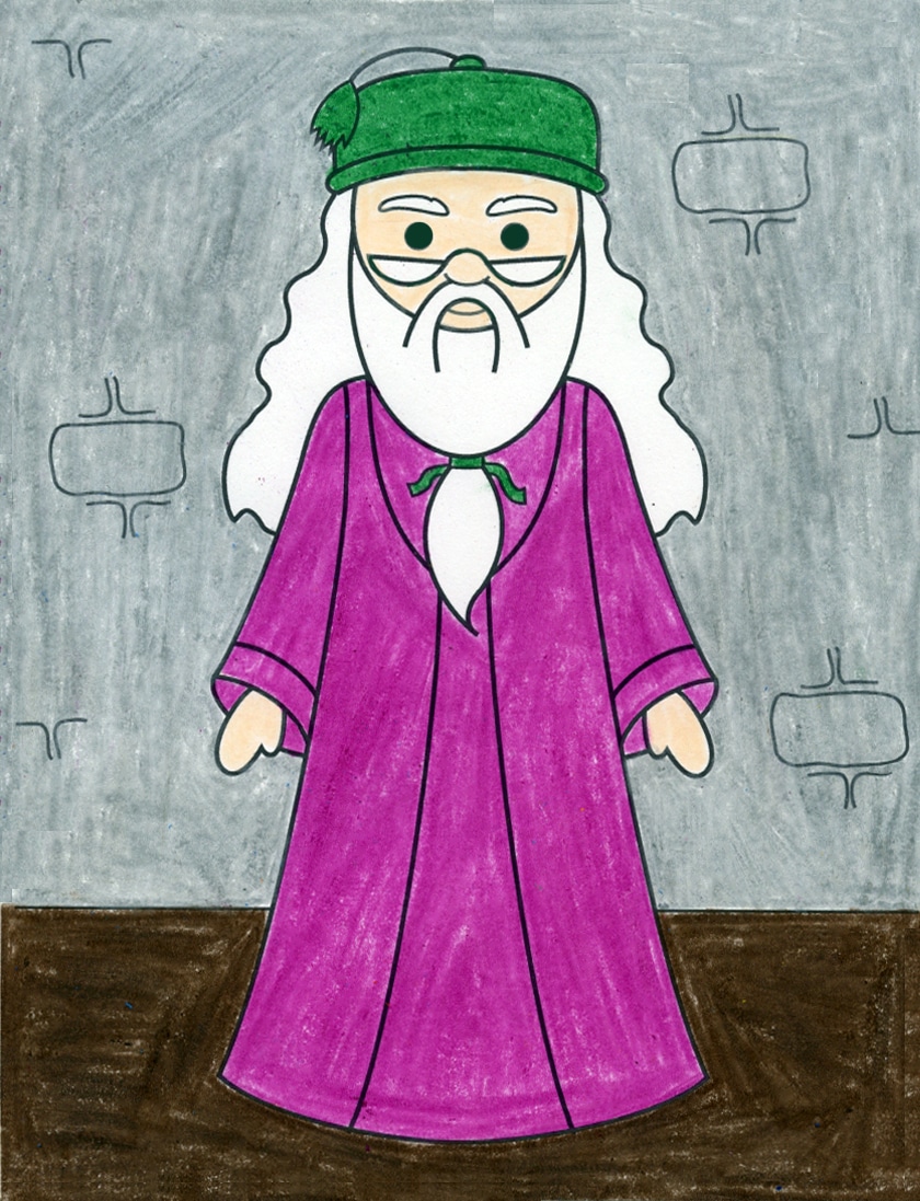 How to Draw Dumbledore Art Projects for Kids