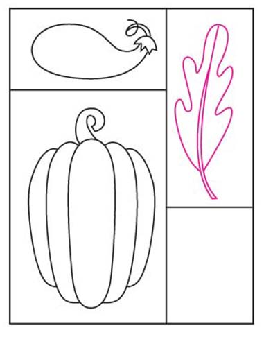 Fall Drawing Ideas: How to make a Fall Grid Â· Art Projects for Kids