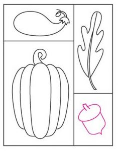 Easy Fall Drawing Ideas: Easy Step-by-Step Art Lesson for Kids