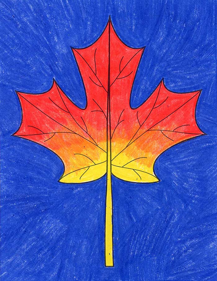 Learn how to draw a Maple Leaf with an easy step-by-step tutorial. Free download available.