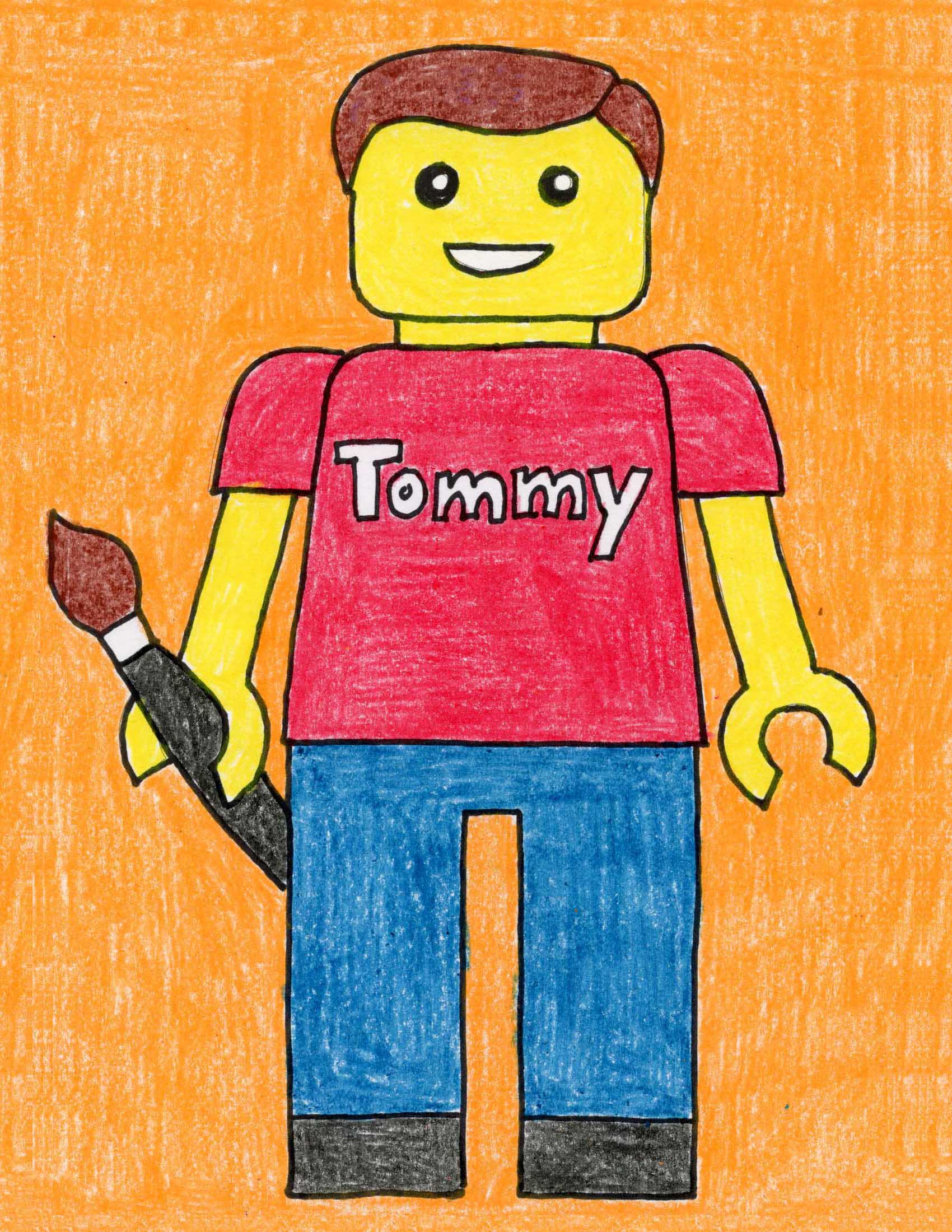 How to Draw a Lego as a Self Portrait Art Projects for Kids