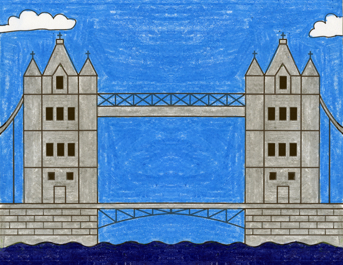 Draw The London Tower Bridge Art Projects For Kids