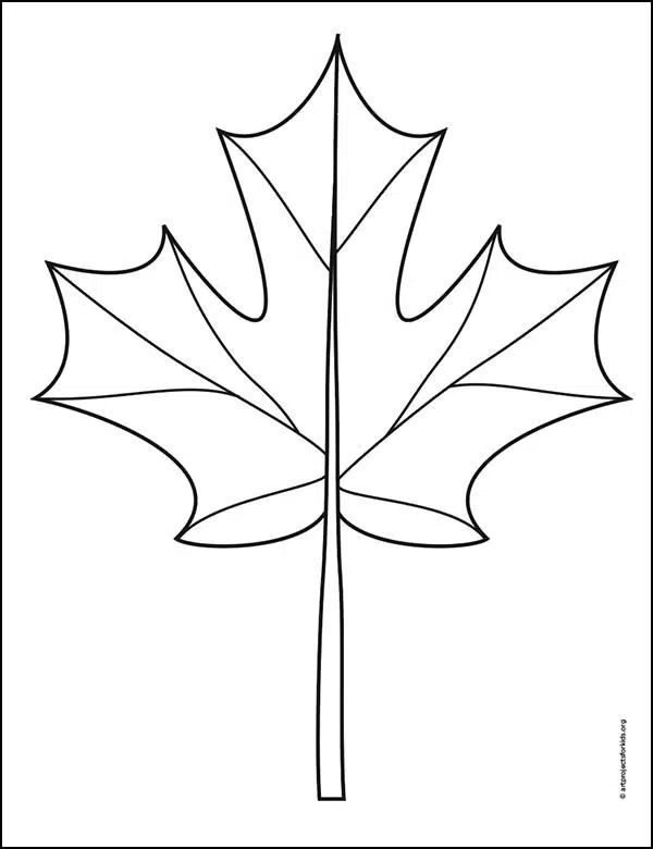 Maple Leaf Coloring Page. Stop by and download one for free.