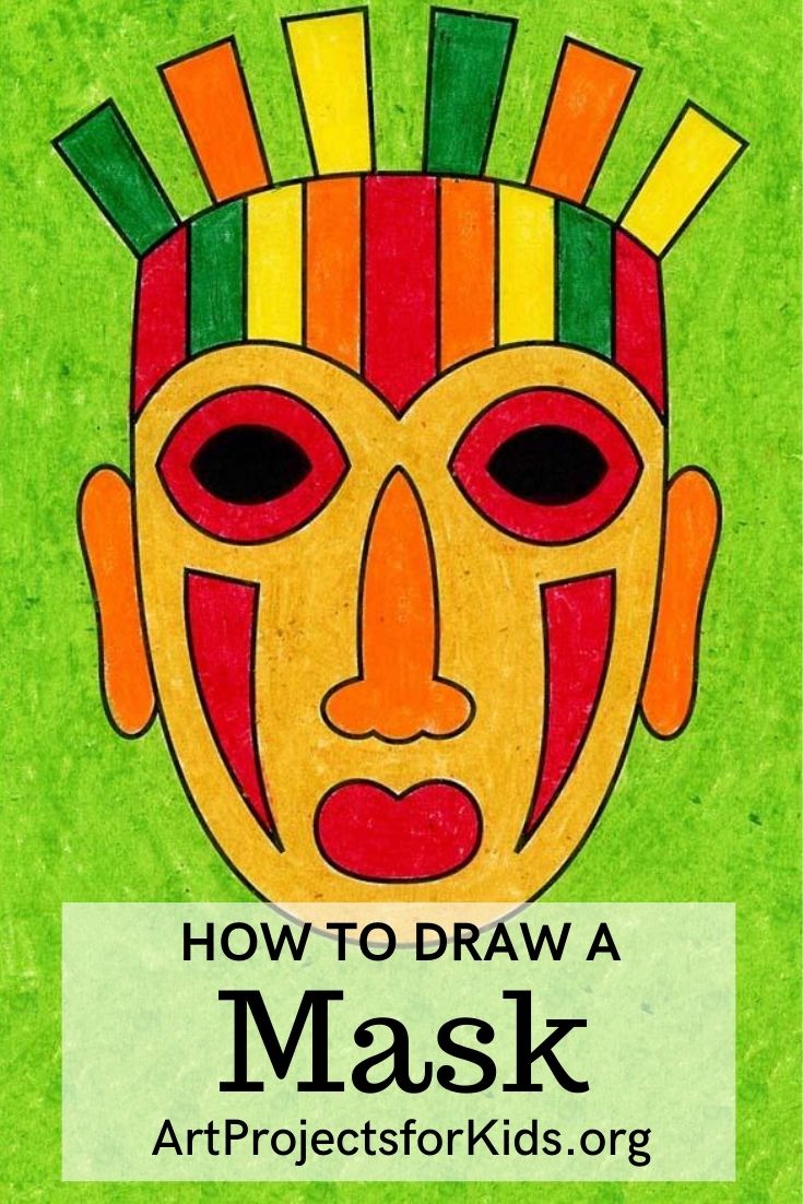 How to Draw a Tribal Mask · Art Projects for Kids