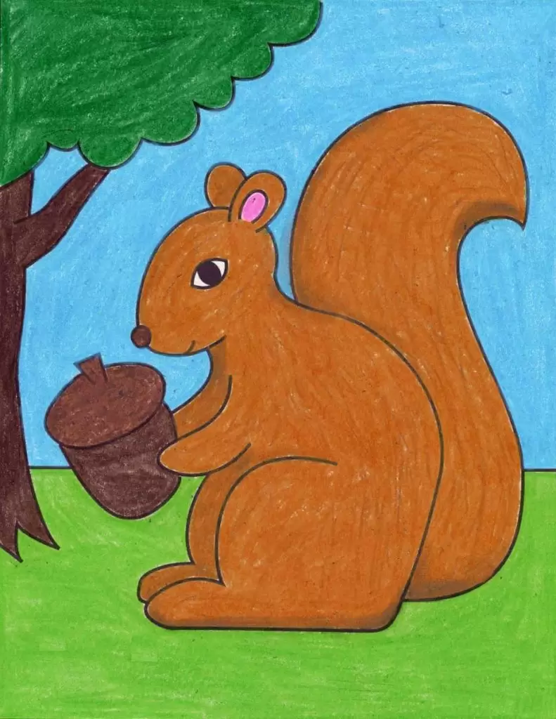 Drawing squirrel hi-res stock photography and images - Alamy