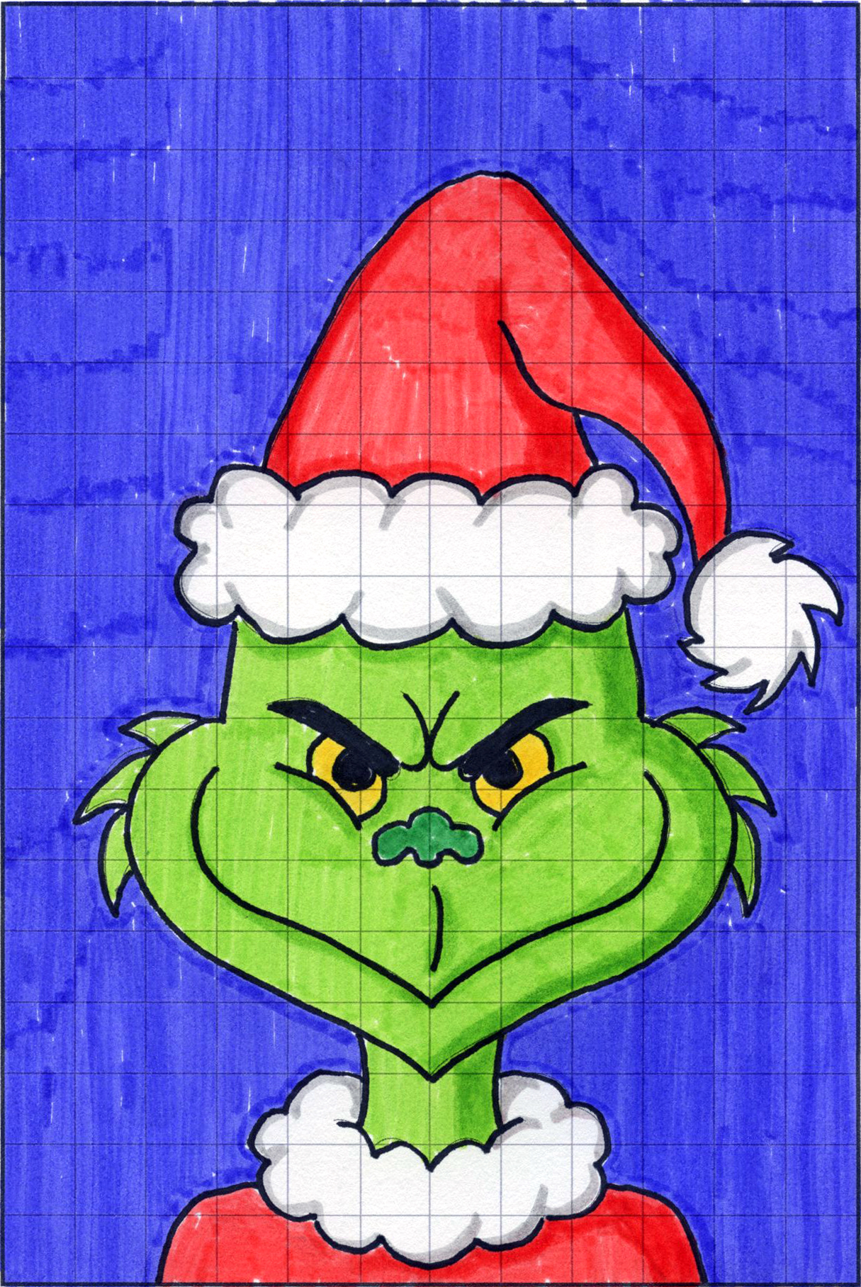 How to Draw the Grinch · Art Projects for Kids