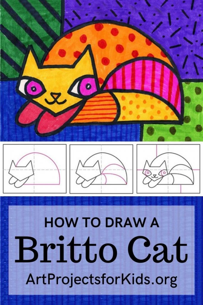 Как легко нарисовать кота Ромеро Бритто и кота Бритто Раскраски