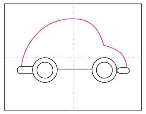 Easy How to Draw a Car Tutorial Video and Car Coloring Page