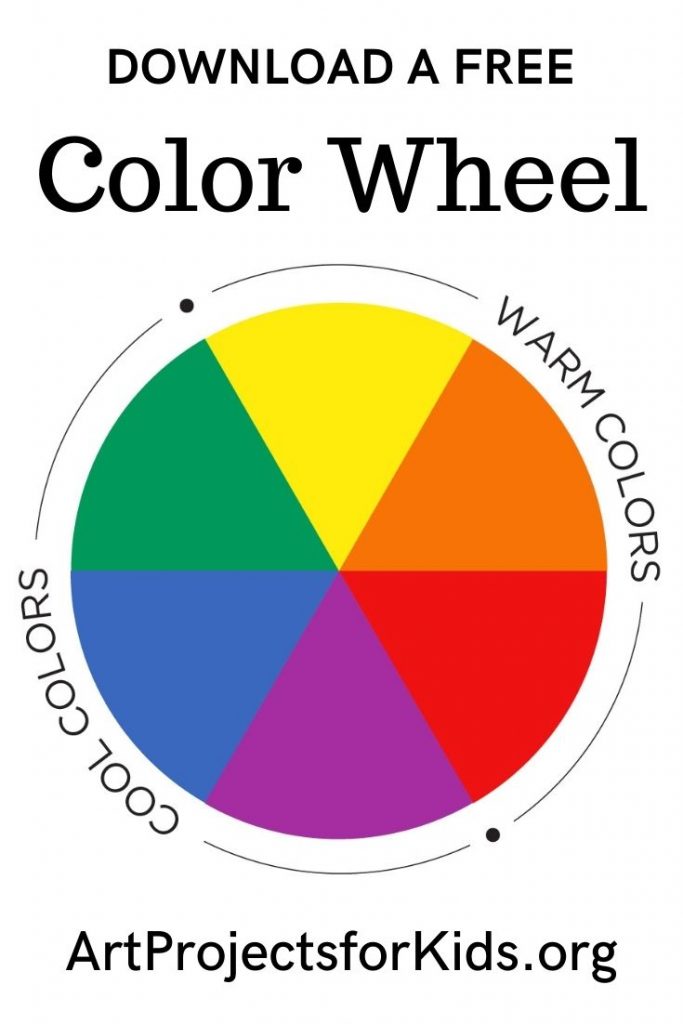 Simple Primary Color Wheel Art Project Worksheet For Elementary Kids   Color Wheel Art For Pinterest 683x1024 