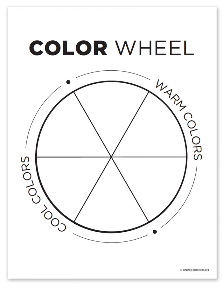 Color Wheel Coloring Page: Free Printable Sheets for Kids