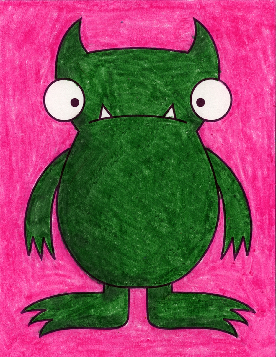 How to Draw a Monster Art Projects for Kids Bloglovin’