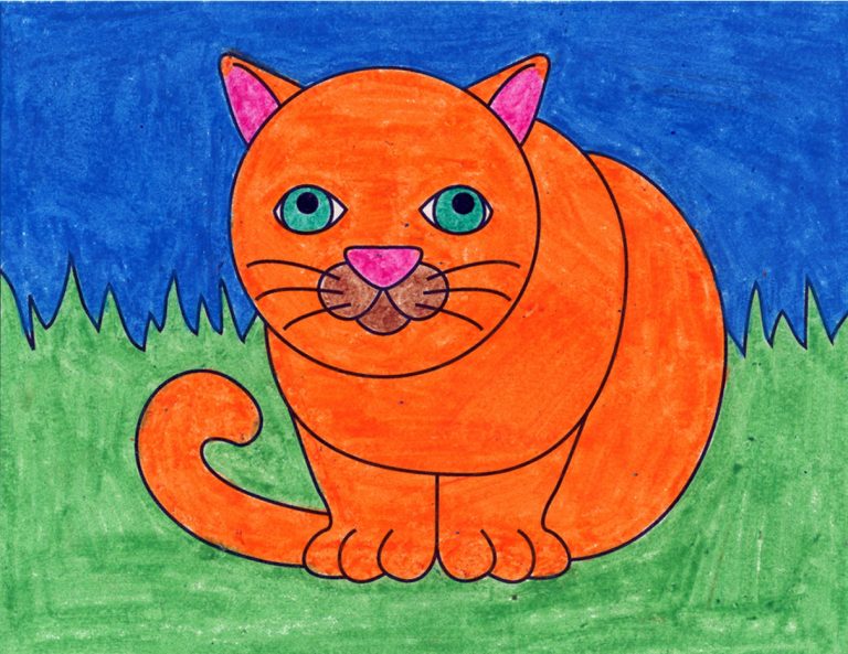 Draw a Cat with Wings · Art Projects for Kids